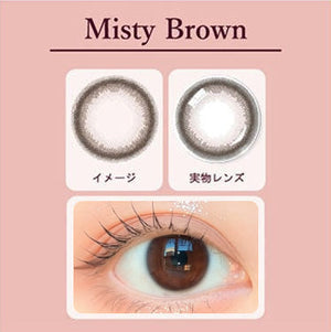 Clearance SALE! Naturali 1-day UV High Water Content 55%- Misty Brown (14.1mm)